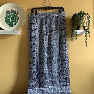 Paisley floral plazzo pants